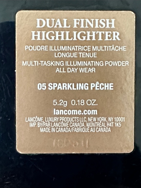 Lancome Other - Lancome Dual Finish Highlighter 05 Sparkling Pêche - Peach Gold